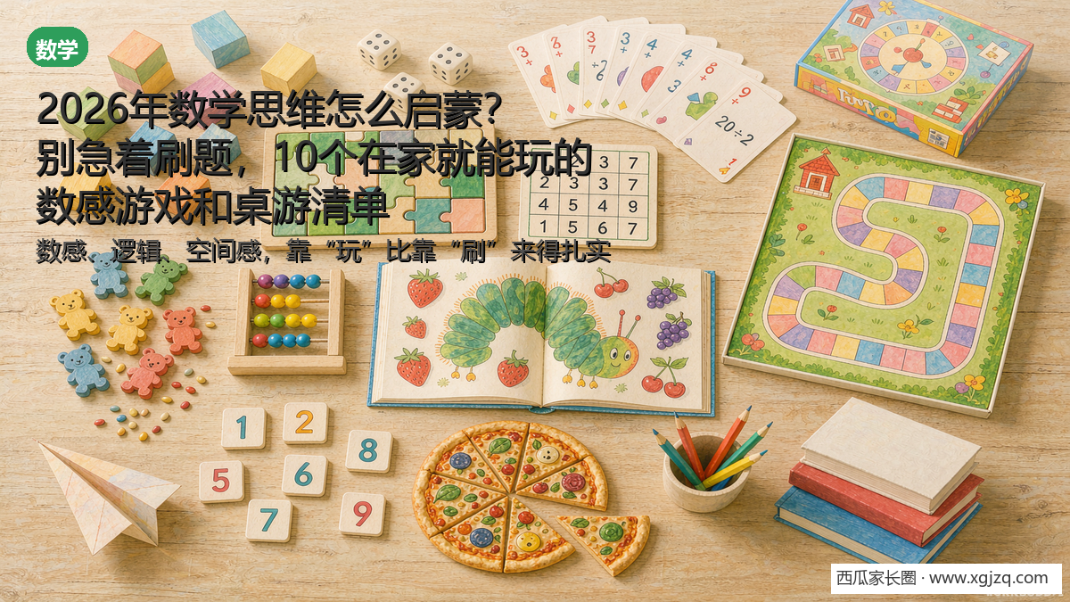 2026年数学思维怎么启蒙？别急着刷题，10个在家就能玩的数感游戏和桌游清单